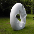 Escultura de piedra moderna de mármol abstracta tallada mano al aire libre del jardín para la venta